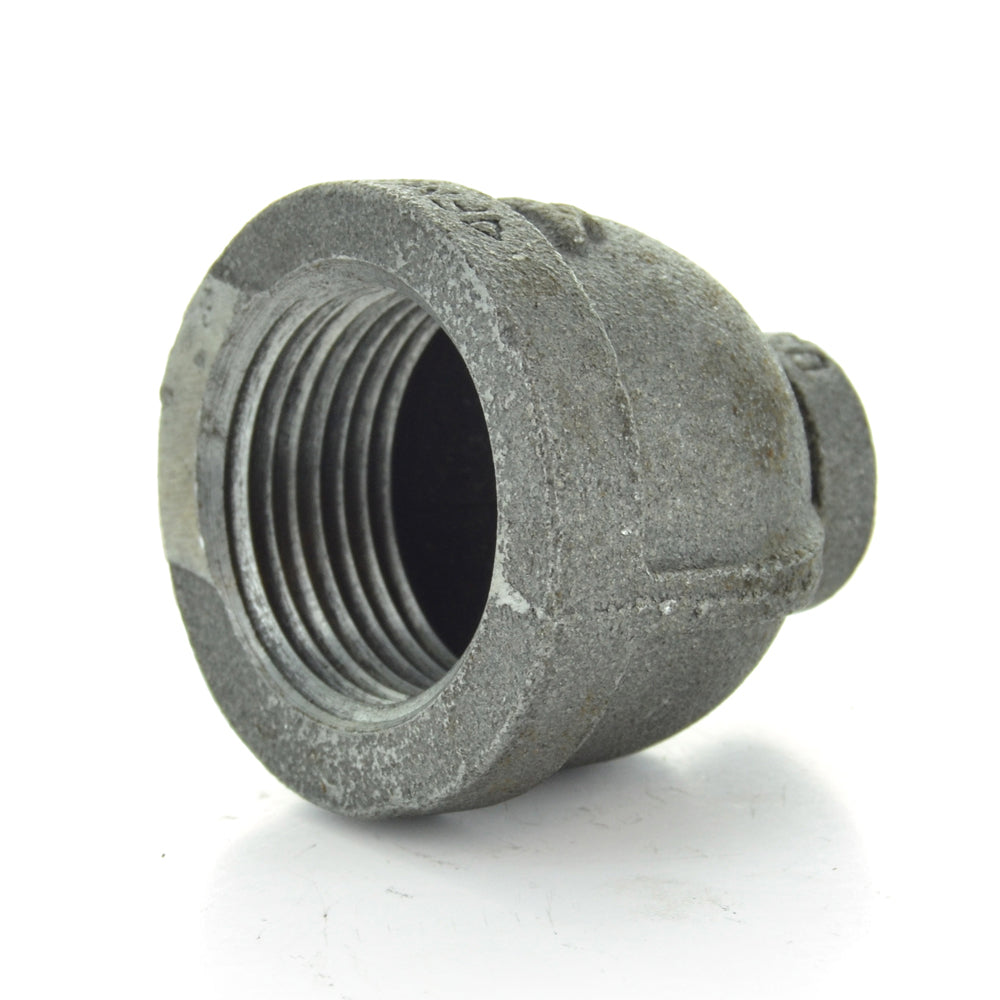 3" X 2" Schedule 40 Female NPT Black Welded Malleable Iron Reducing Coupling USA