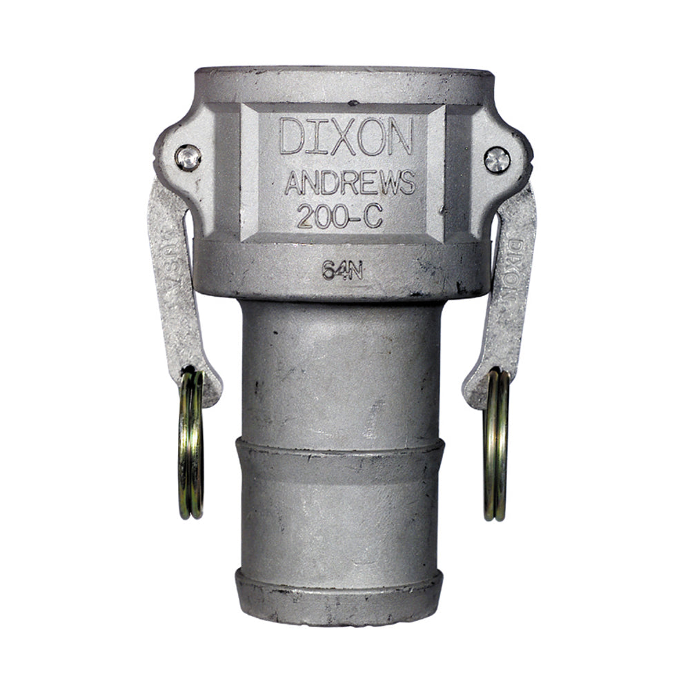4 Inch Female Coupler x Hose Shank A380 Permanent Mold Aluminum Brass Handle Type C Global Coupler