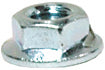 M5 x 0.8 Zinc Plated Hex Flange Nut