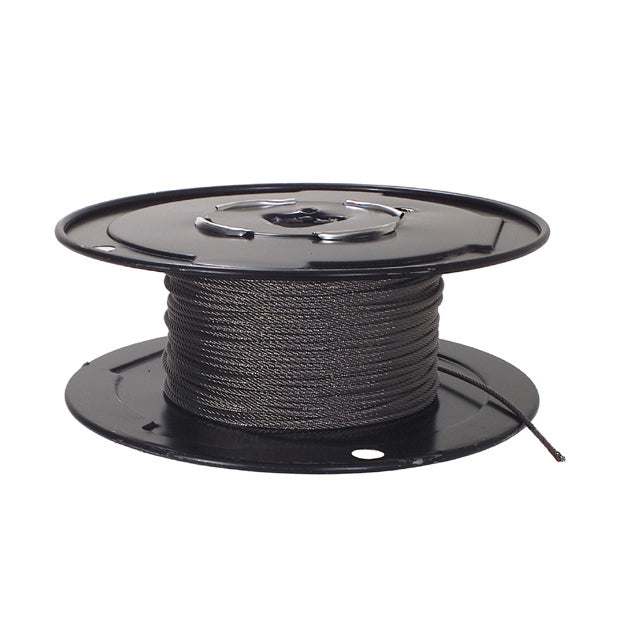 1/4 Inch x 250 ft 7X19 Strands 6400 Lb 304 Stainless Steel Uncoated Galvanized Aircraft Cable