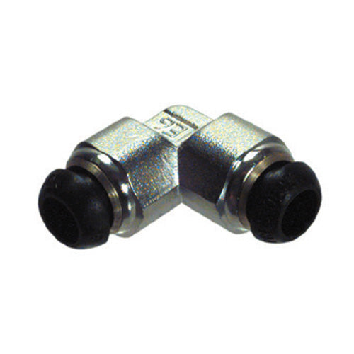 M6 Nickel Plated Brass Push-In Tube Union Elbow