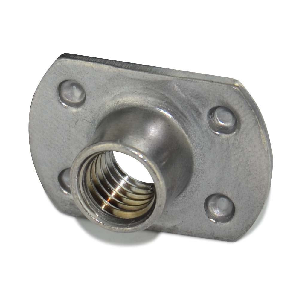 M8 x 1.25 Coarse Zinc Steel Spot Weld Nut