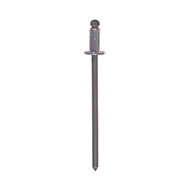 0.376 - 0.500 Inch Grip 3/16 Inch Dia x 0.7 Inch 5052 Aluminum Standard Flange Dome Head Blind Rivet