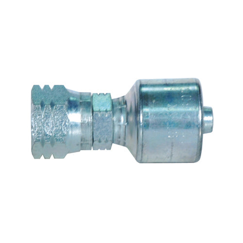 M22 x 1.5 x 1/2 Inch Female Komatsu Style Japanese Metric Swivel Tuffcoat Lead Free MegaCrimp Coupling