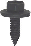 M6 x 1 x 20 mm Coarse Black Class 9.8 Ca Point Indented Hex Head Body Bolt With Free Spinning Washer
