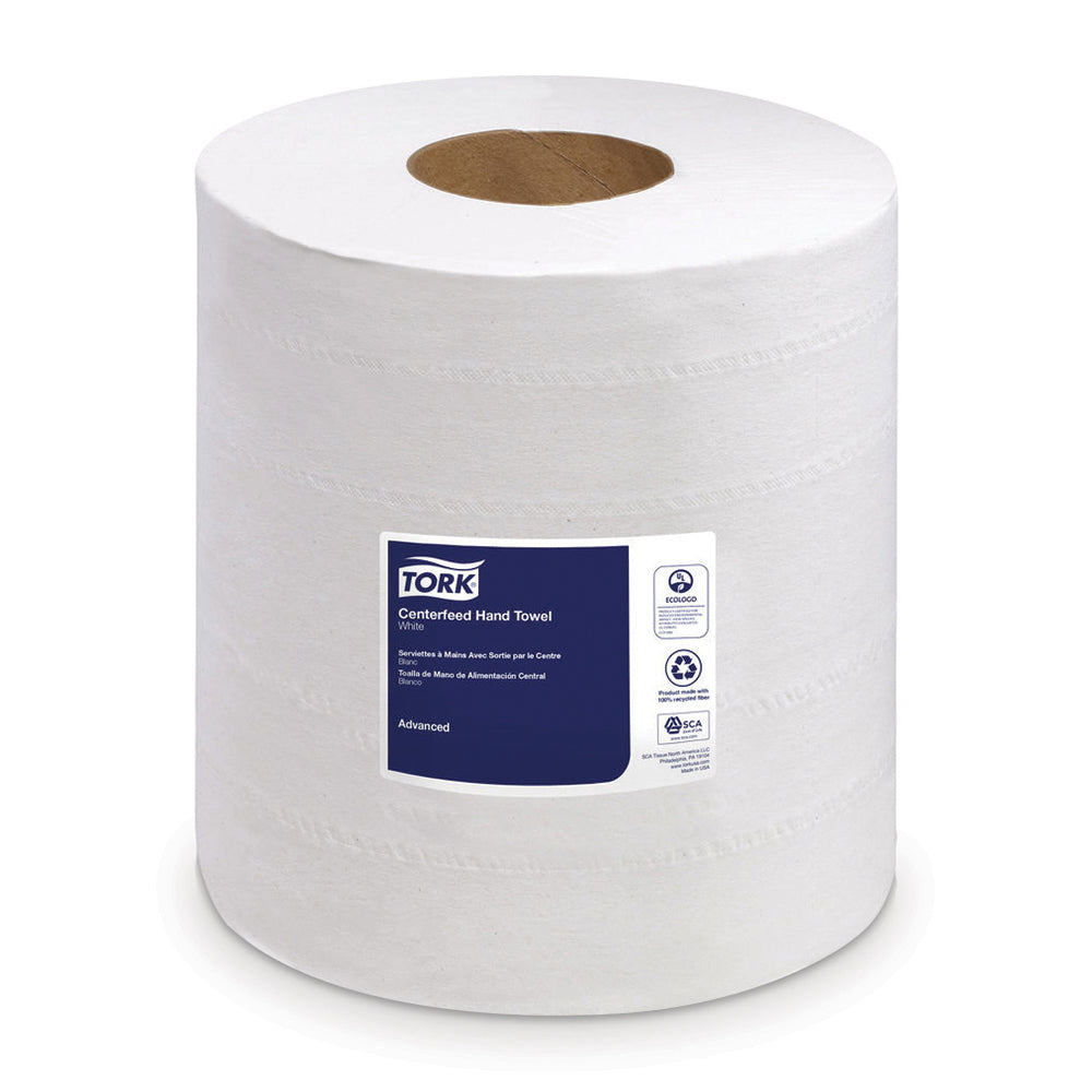 8-1/4" x 11-4/5" Tork Washroom Hand Towel Refill 600 Towels Per Centerfeed Roll Case of 6