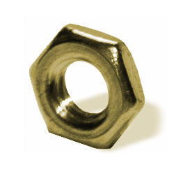 3/4-10 Coarse Brass Hex Jam Nut