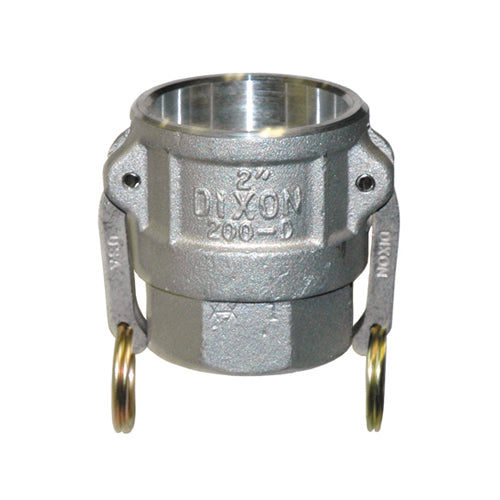 1-1/2 Inch Female Coupler x Fnpt A380 Permanent Mold Aluminum Brass Handle Type D Global Coupler