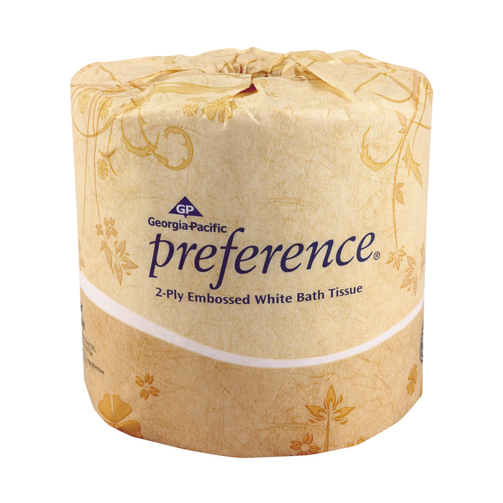 Preference 2-Ply Embossed Bathroom Tissue 550 Sheets Per Roll - 80 Per Case