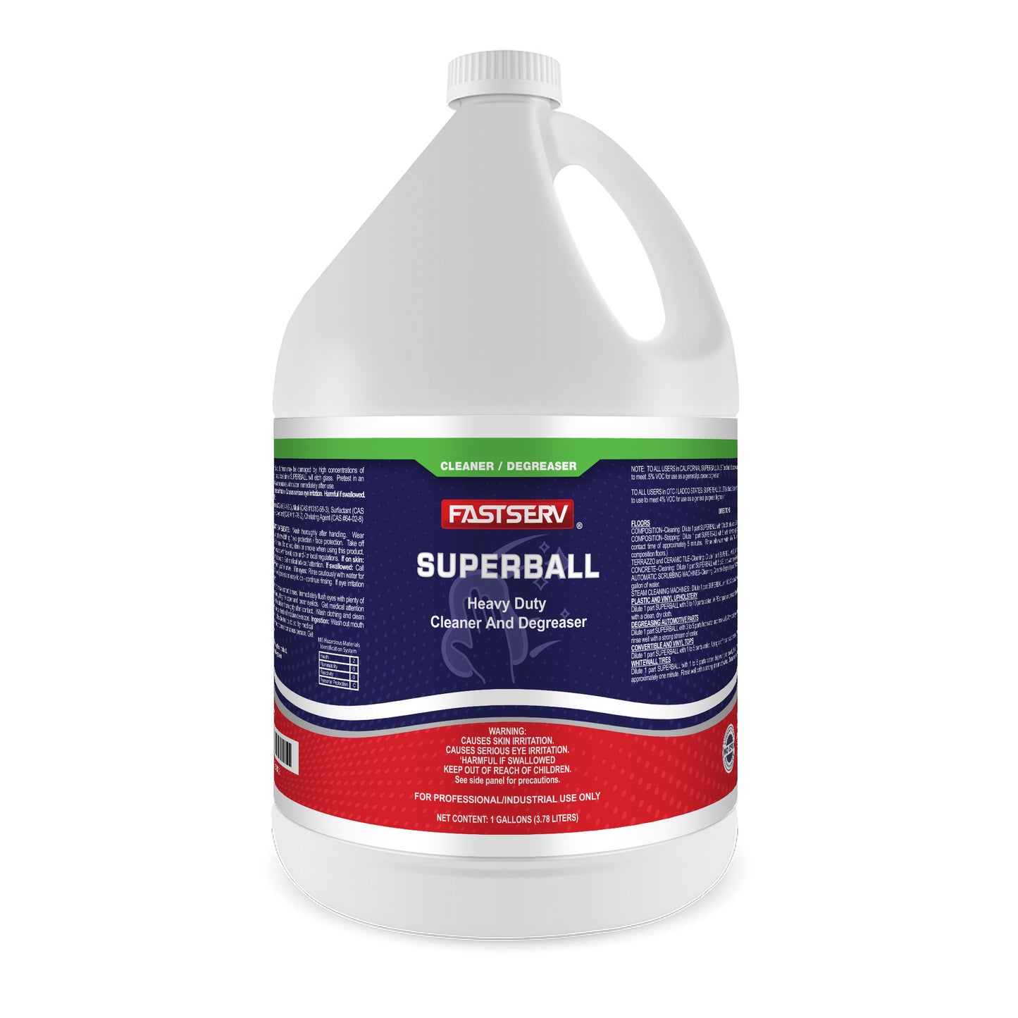 Fastserv Superball Heavy Duty Cleaner And Degreaser - 1 Gallon