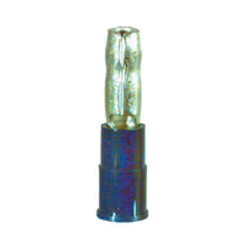 16-14 Gauge Male Bullet Connector .176 Pvc Insulated Blue