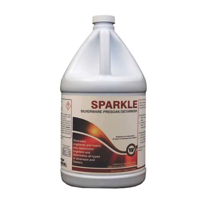 Sparkle Silverware Pre-Soak/Detarnish- 1 Gallon Bottle