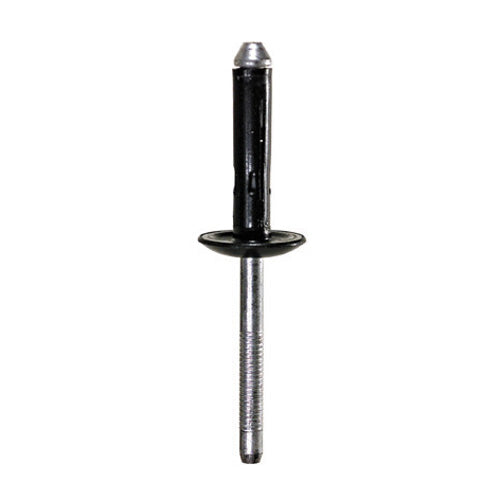 1/4 Inch X 26.21 Mm 3/16 - 3/8 Inch Grip Black Aluminum Blind Rivet
