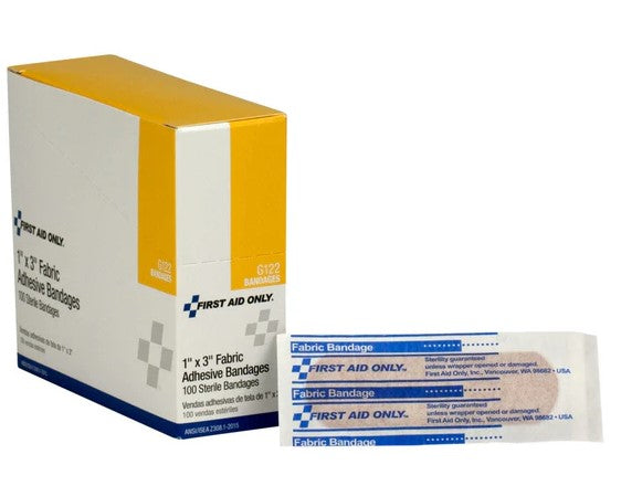 Fabric Bandage 1" x 3" 100 Per Box