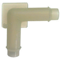 1/4 Inch Vacuum and Washer Hose 90 Degree Elbow Connector White