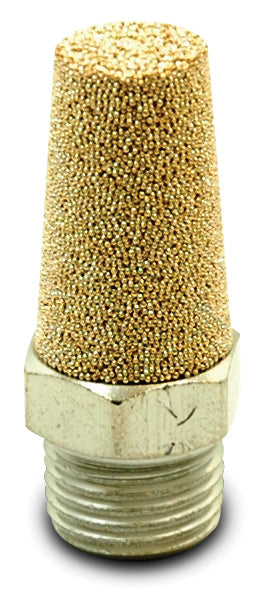 1/8 Inch Mnpt 40 Micron 300 psi Bronze/Steel Pneumatic Exhaust Muffler