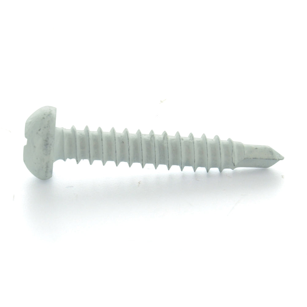 #8 x 3/4 Inch Painted Self-Drilling Pan Head Square Drive Screws - White