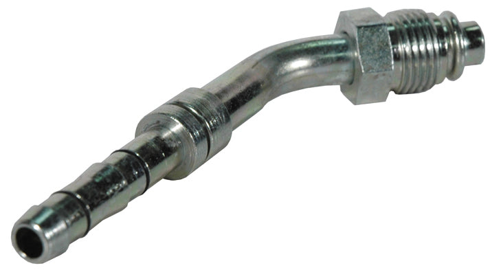 3/8 Inch x 5/8-18 Zinc Plated Carbon Steel Ez Clip System™ 45 Degree Male O-Ring
