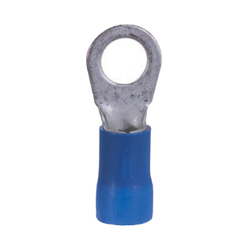 6 Gauge Terminal 3/8" Stud PVC Insulated Blue