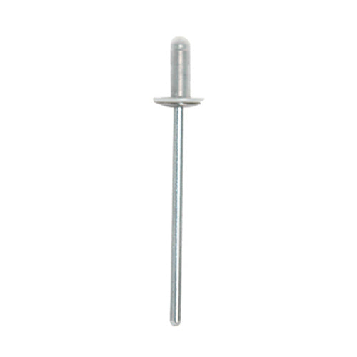 1/8 Inch X 9 Mm 3/64 - 5/32 Inch Grip Silver Aluminum Blind Rivet
