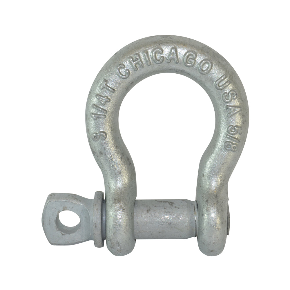 5/16 Inch 3/4 Ton Screw Pin Galvanized Drop Forged Carbon Steel Anchor Shackle