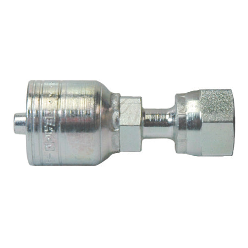3/8 Inch x 1/2 Inch Female Swivel Yellow Zinc Z Series Weathergrip Crimp