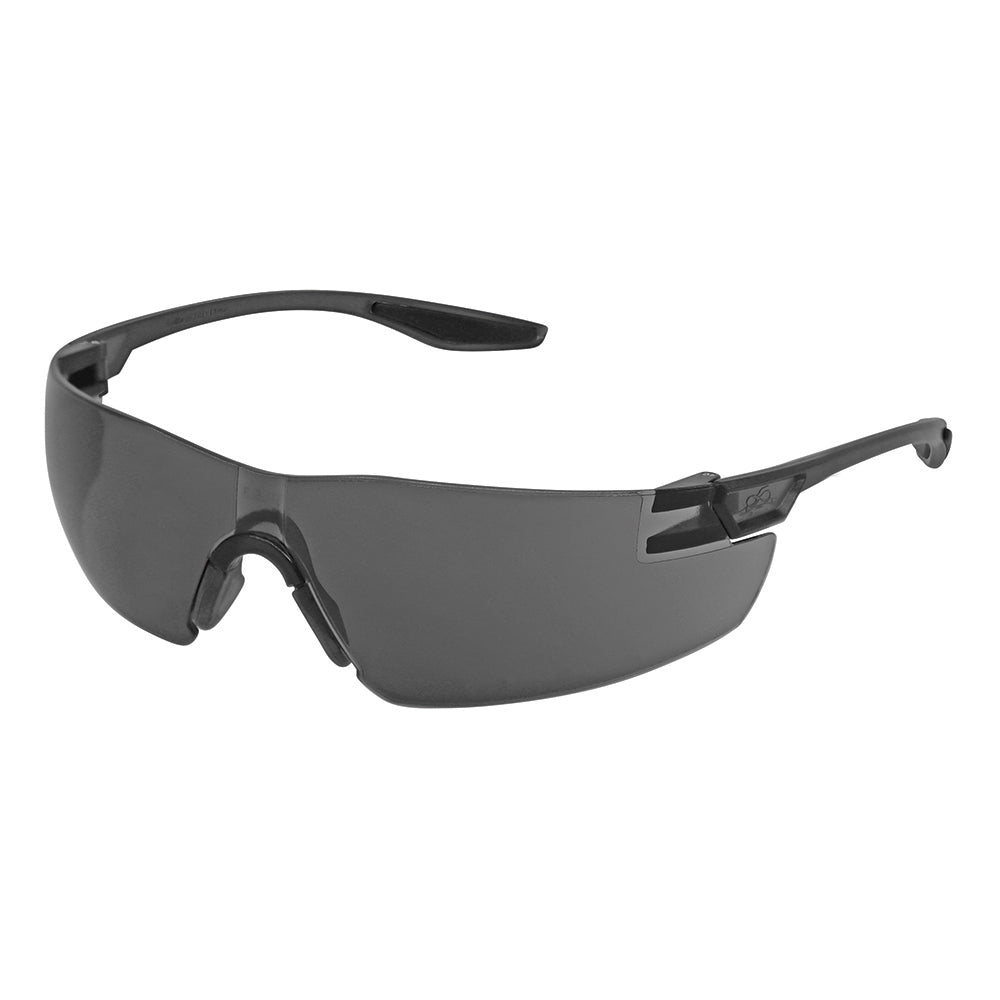 Discus Smoke Lens- Frosted Black Frame Safety Glasses