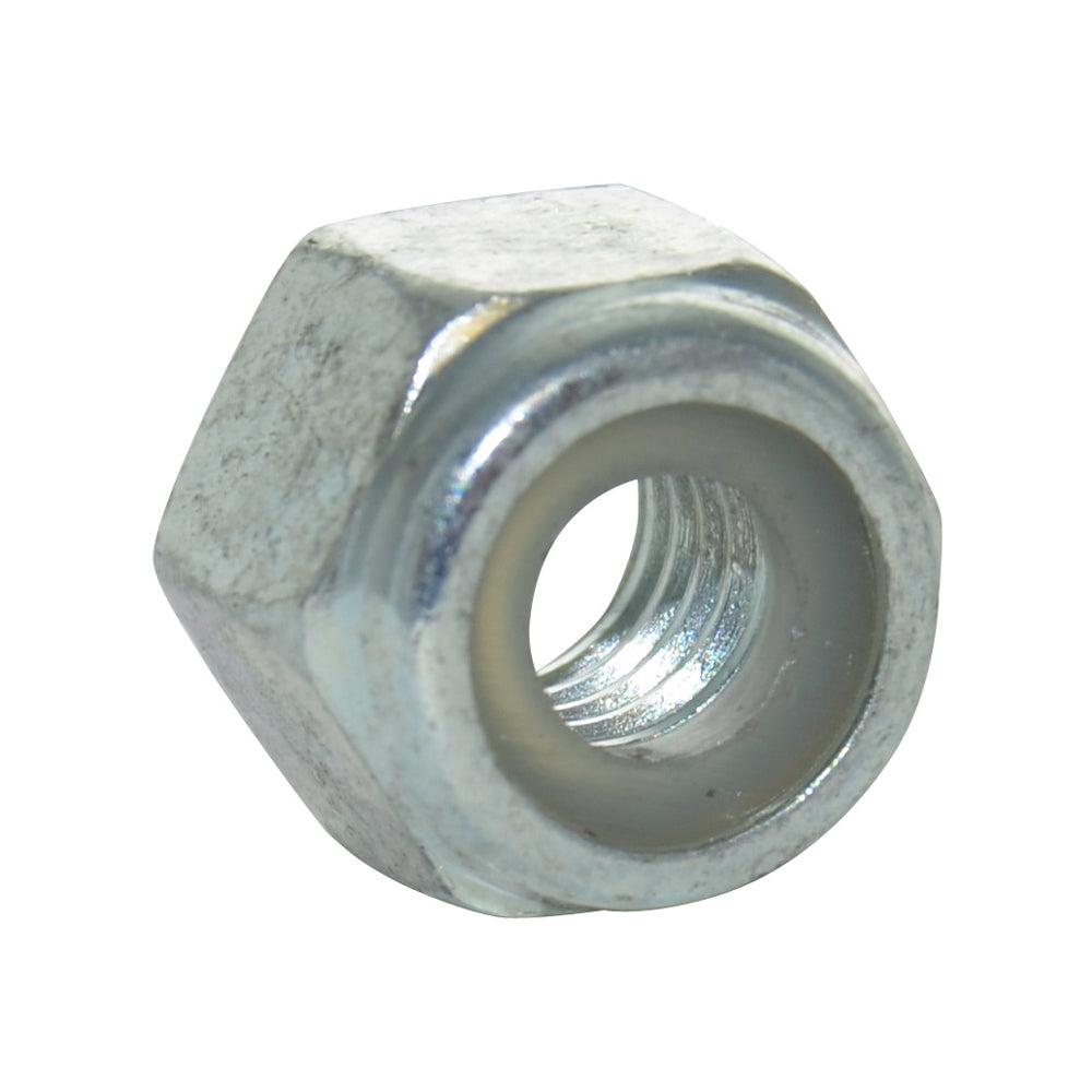 M4 x 0.7 Coarse Din 982 Zinc Plated Class 8 Nylon Insert Locking Jam Nut