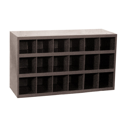 Gray Storage Bin - 18 Compartments