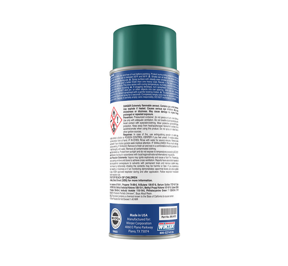 High Solids Gloss Waste Equipment Green Spray Paint - 12 oz Net Wt.