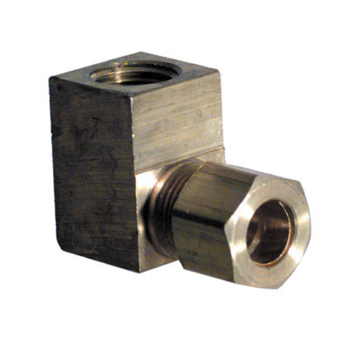 1/2 Inch Tube X 3/8 Inch Female Pipe Brass Compression Tube Female Elbow