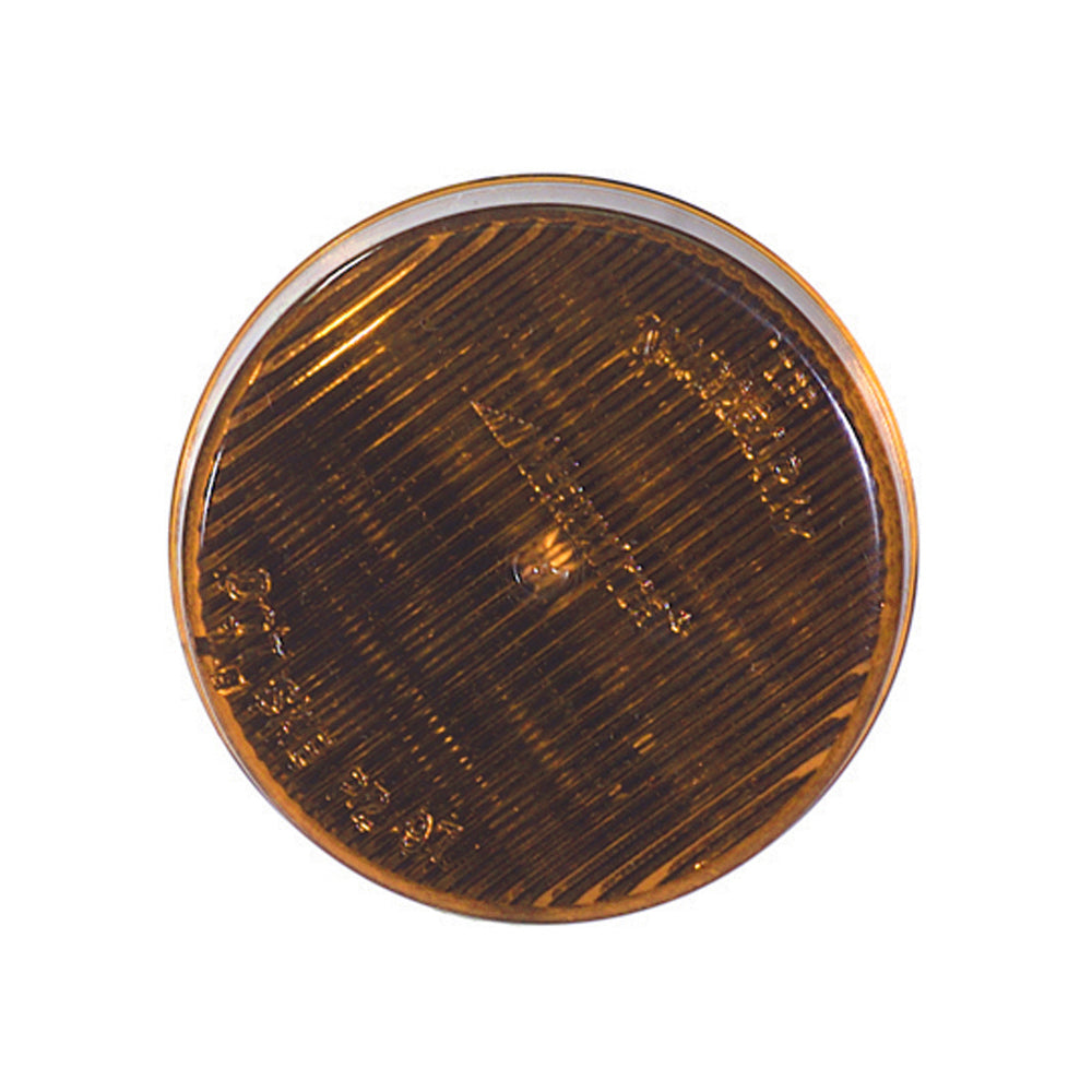 2-1/2 Inch Round Led Clearance Marker Amber With Grommet Mount