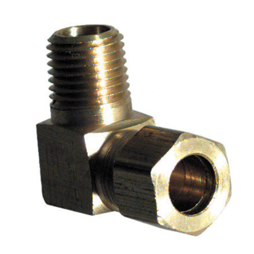 3/8 Inch Tube X 3/8 Inch Male Pipe Brass Self-Align Tube 90 Degree Male Elbow