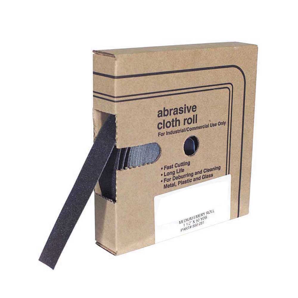 1-1/2 Inch x 50 yd 80 Grit Emery Abrasive Roll