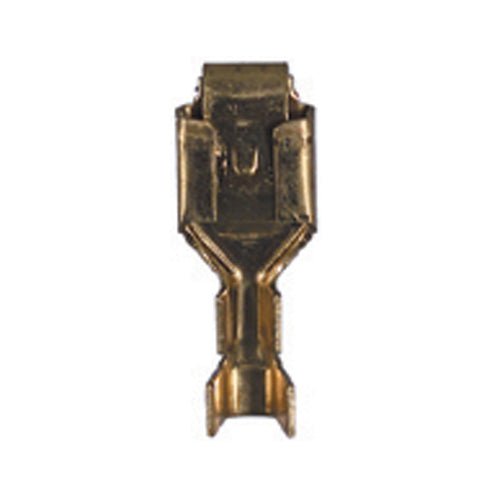 16-14 Awg 1/4 Inch Stud Non-Insulated Locking Tab Female Push On Locking Terminal