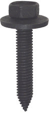 M6 x 1 x 35 mm Coarse Black Class 9.8 Starter Point Indented Hex Head Body Bolt With Free Spinning Washer