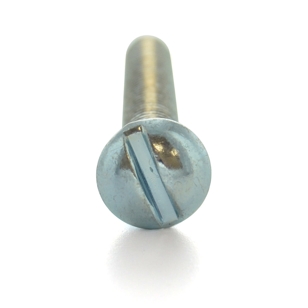 10-32X2-1/2 Slot Round Machine Screw Zinc Plated - Clearance