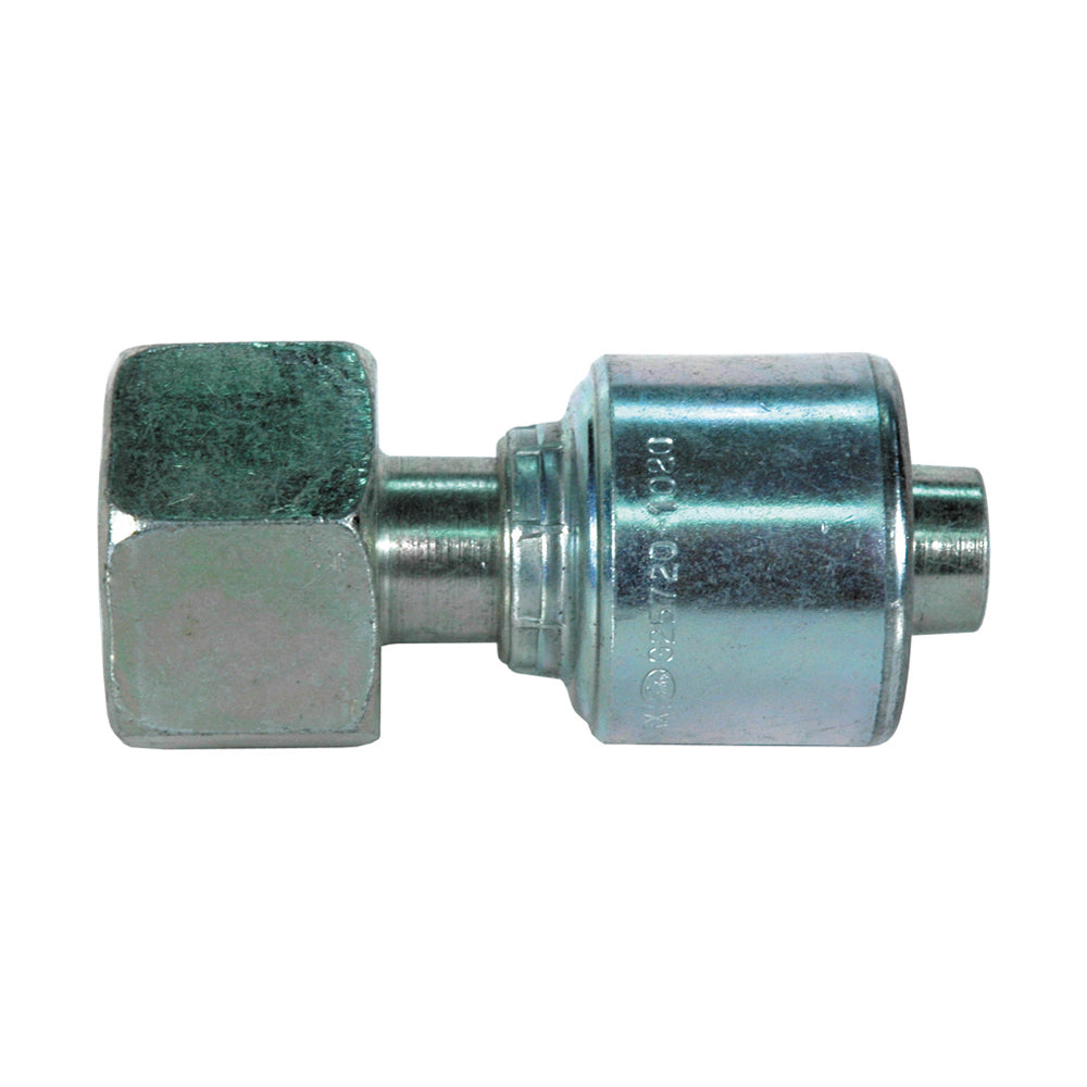 12 Inch x M24 x1.5 Female Swivel DIN 24 Degree Cone Swivel with O-Ring MegaCrimp Coupling