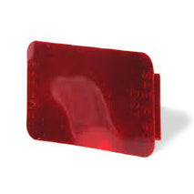 2-3/4 Inch X 1-3/4 Inch Spitfire Wide Angle Rectangular Stick On Reflector Red