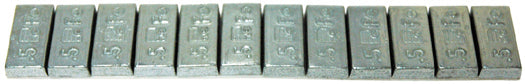 1/2 Oz Increment Steel Adhesive Wheel Weight 6 Oz Strip