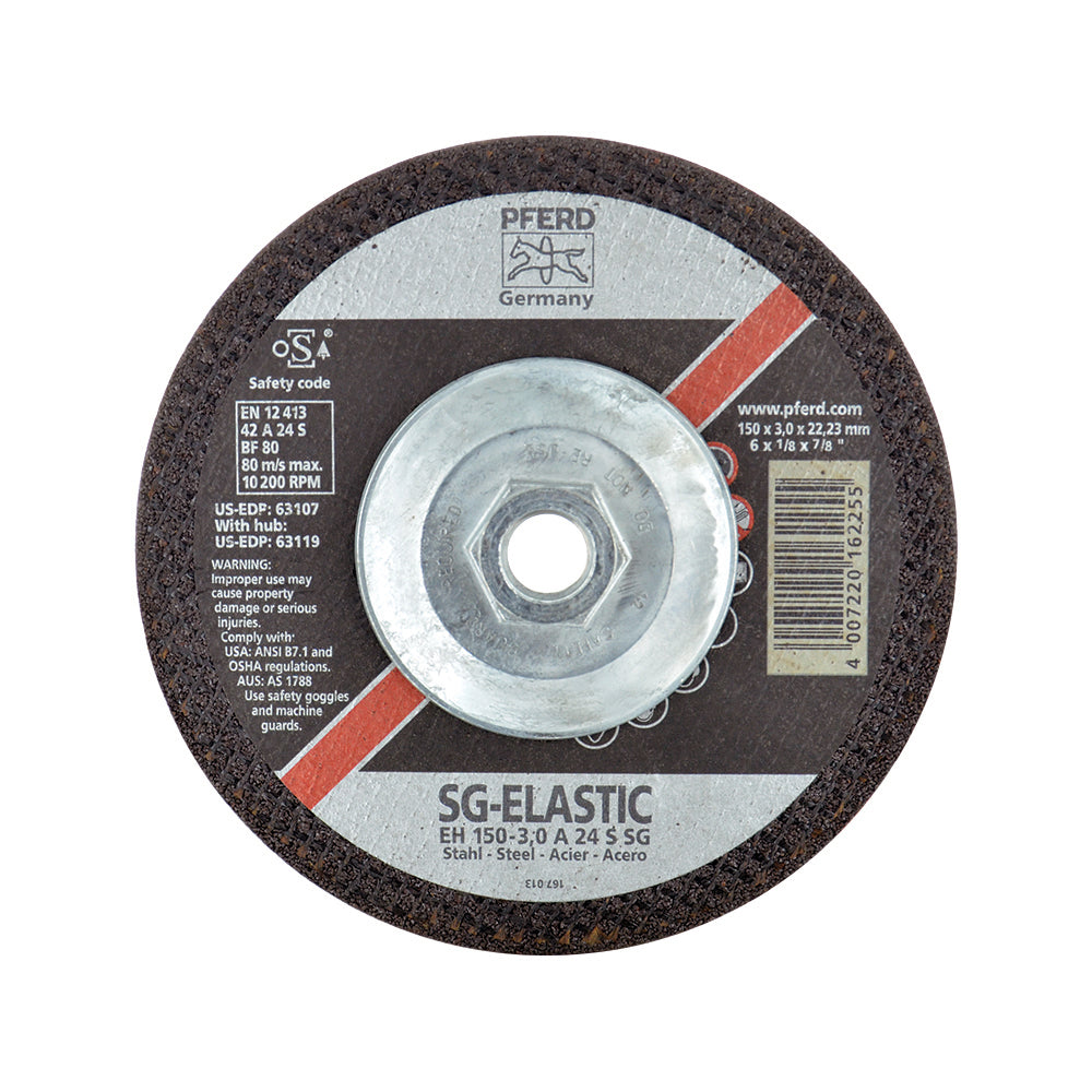 Pferd Performance Line SG Depressed Center Type 27 Cut-Off Wheel 6 Inch x 1/8 Inch x 5/8-11 Inch