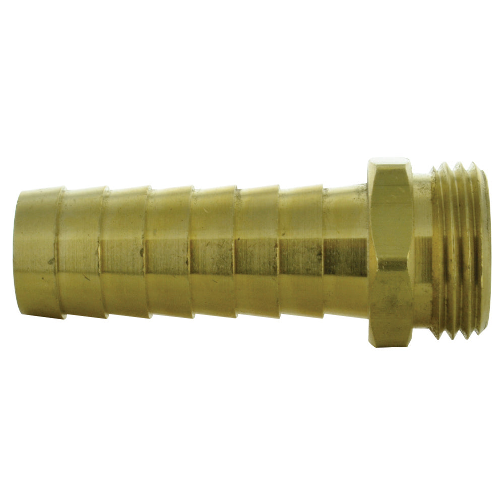3/4 Inch Male Brass Garden Hose Thread To Long Shank Barb