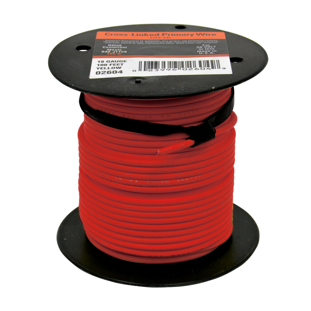 Cr Link Pri Wire Red 18G 100'