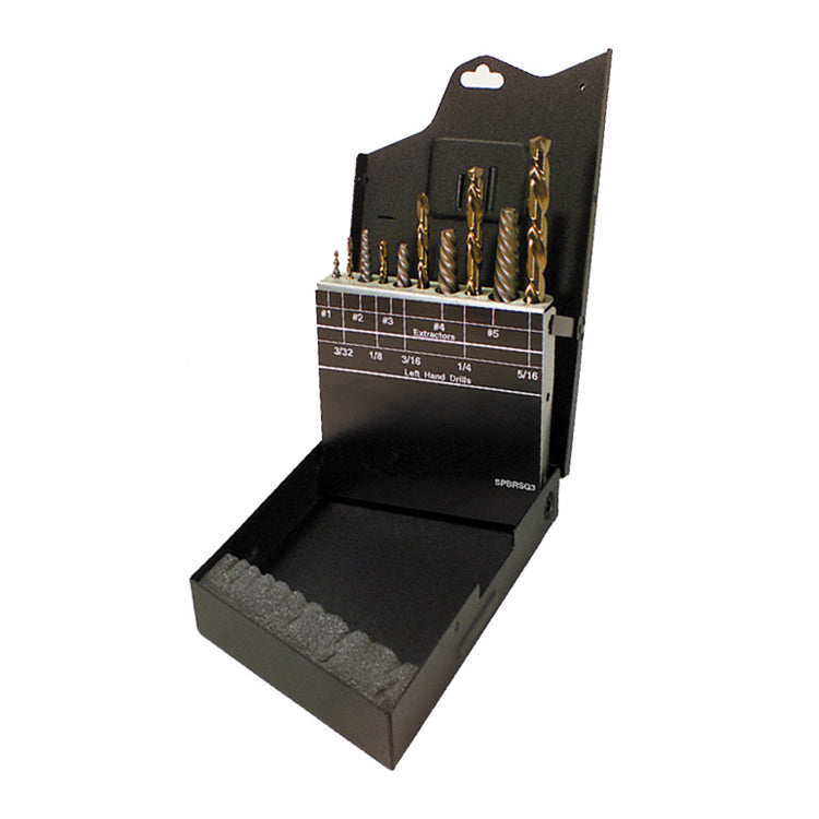10-Piece Extractors And Left Handed Drill Set