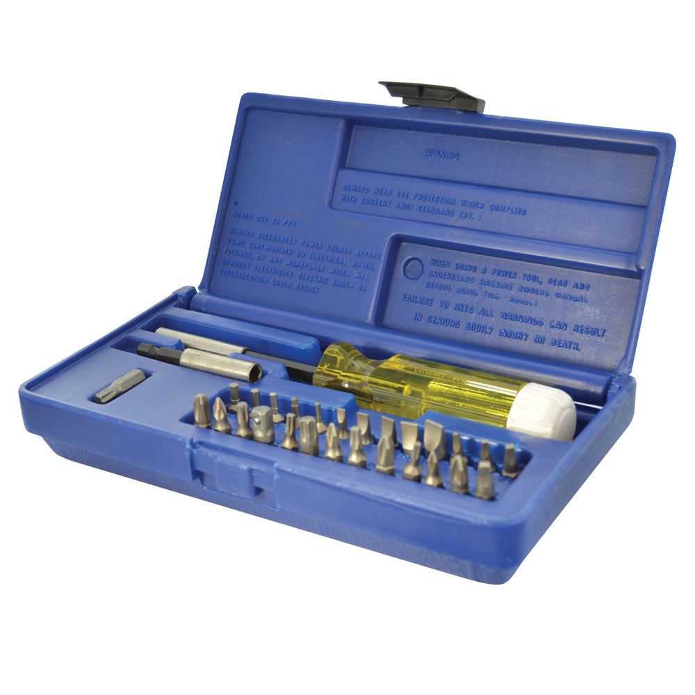 Standard Screwdriver Insert Bit Kit with Cushion Handle Driver