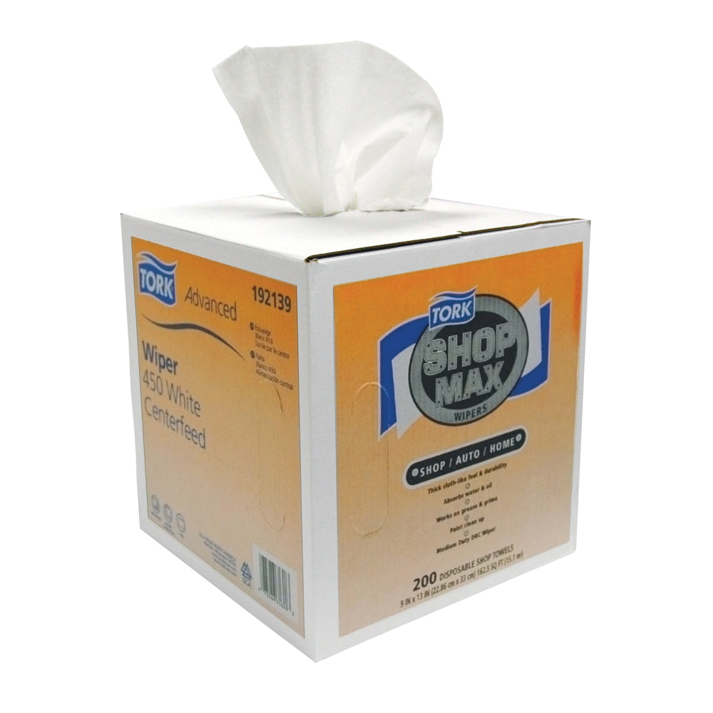 Tork Advanced 450 Wiper- 200 Wipes Per Centerfeed Box (Case of 4)