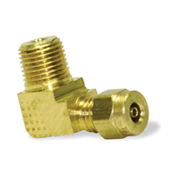 1/8 Inch x 5/32 Inch Brass 90 Degree Male Elbow D.O.T Air Brake Fitting