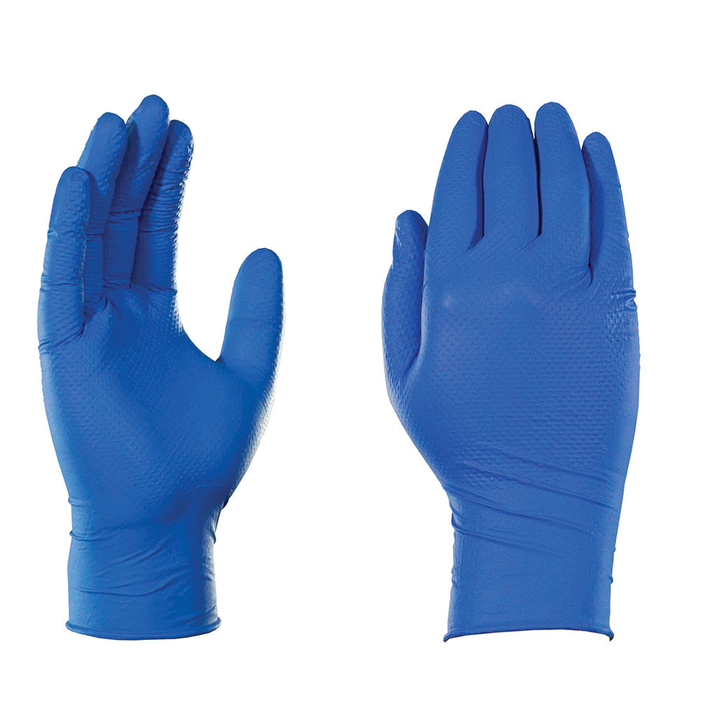 Ammex Gloveworks HD Royal Blue X-Large Nitrile Gloves