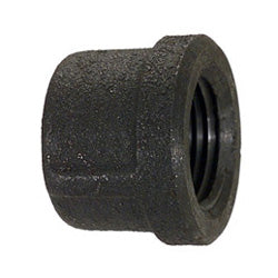 1-1/2 Inch Sch 80 Fnpt Black Malleable Iron Pipe End Cap USA