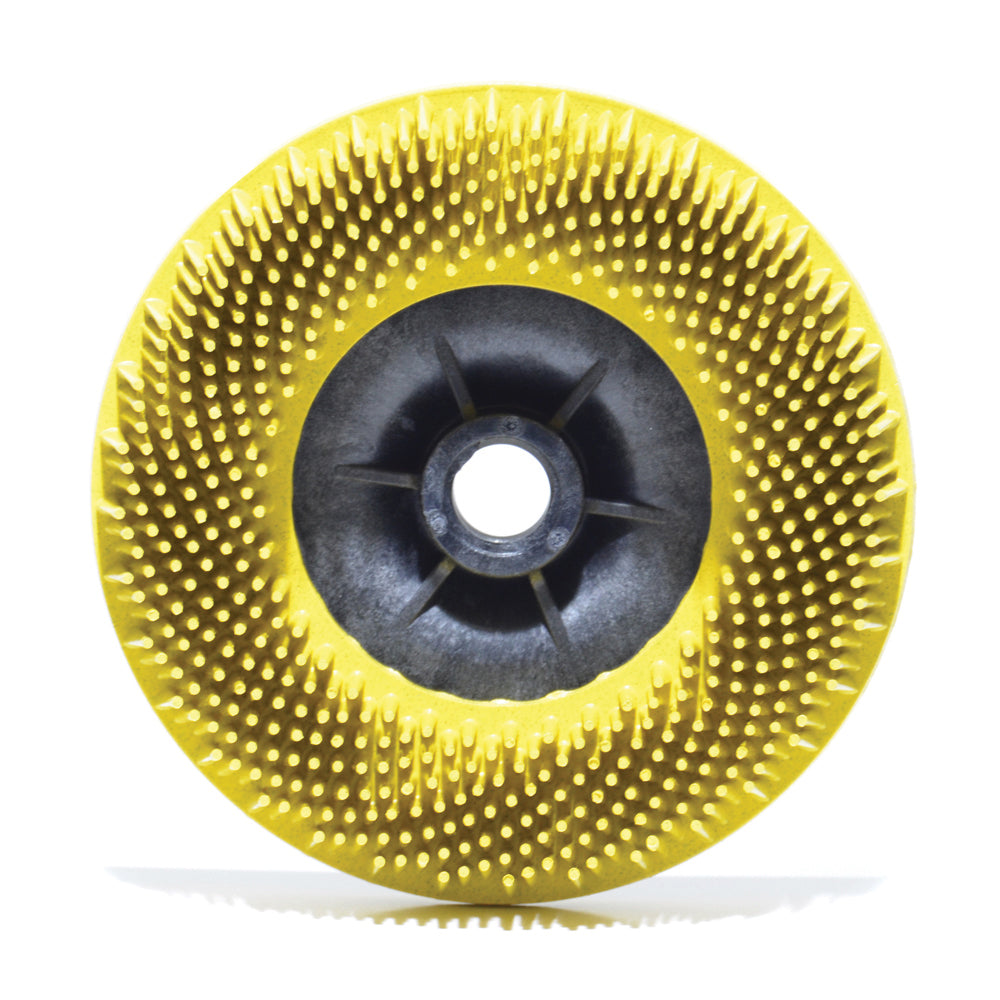 4-1/2 Inch X 5/8-11 Scotch-Brite™ Bristle Disc Grade 80 Ceramic Abrasive Grain Yellow